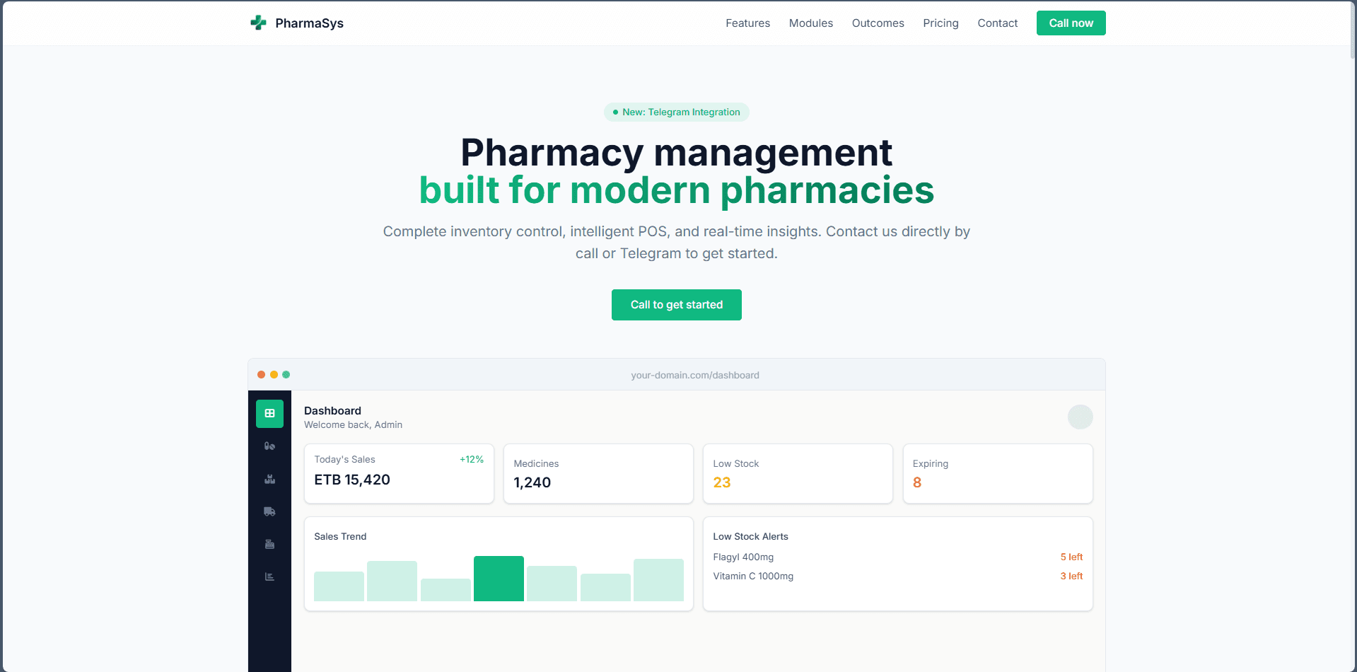PharmaSys screenshot